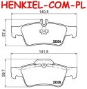 Klocki hamulcowe ICER 181576 - MERCEDES CLS (C218, C219) CLS Shooting Brake (X218) KLASA E (W211, W212)  KLASA E T-Model (S211, S212) KLASA S (W220, W221) KLASA S Coupe (C215, C216) SL (R230) SLK (R171) - OŚ TYLNA