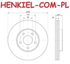 Tarcze hamulcowe wentylowane MIKODA 1317 + KLOCKI QUARO QP2248C ceramiczne - MAZDA 3 (BK) 3 (BL) 5 (CR19) 5 (CW) - OŚ PRZEDNIA