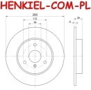 Tarcze hamulcowe pełne MIKODA 1439 + KLOCKI SAMKO 5SP761 - SMART CABRIO (450) CITY-COUPE (450) CROSSBLADE (450) FORTWO Cabrio (450) FORTWO Coupe (450) ROADSTER (452) ROADSTER Coupe (452) - OŚ PRZEDNIA