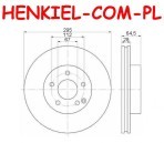 Tarcze hamulcowe wentylowane MIKODA 1471 + KLOCKI SAMKO 5SP1340 - MERCEDES KLASA C (W204,S204,C204) KLASA E (W212,S212,A207,C207) SLC (R172) SLK (R172) - OŚ PRZEDNIA