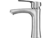 BATERIA UMYWALKOWA STOJĄCA KRAN STEELY 3 SREBRNA INOX FALA 75803