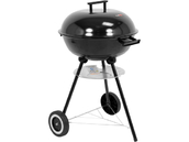 GRILL WĘGLOWY OKRĄGŁY Z POKRYWĄ CHROMOWANY RUSZT ROŻEN 41CM LUND 99918 