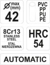 OBCINAK PRZECINAK DO RUR PCV DO 42 MM YATO YT-2231 