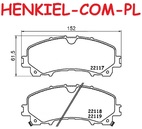 Klocki hamulcowe TEXTAR 2211701 - NISSAN X-TRAIL (T32_) RENAULT KOLEOS II (HC_) - OŚ PRZEDNIA