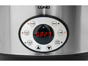 WOLNOWAR GARNEK CERAMICZNY SLOW COOKER Z PROGRAMATOREM LCD 4,5L 280W INOX LUND 67660