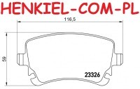 Klocki hamulcowe 74205 - AUDI A6 (4F2,C6) A6 Avant (4F5,C6) - OŚ TYLNA 