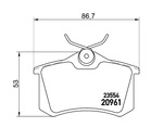 Tarcze hamulcowe pełne z łożyskiem i pierścieniem ABS MIKODA 0567L + KLOCKI CERAMICZNE QUARO QP8078C - CITROEN C4 II DS4 PEUGEOT 308 - OŚ TYLNA