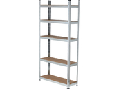 REGAŁ MAGAZYNOWY METALOWY 5 PÓŁEK OCYNK HDF 500kg 180X90X30cm VOREL 78483