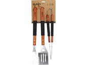 SZTUĆCE DO GRILOWANIA ZESTAW DO GRILOWANIA 3SZT, DREWNIANA RĘKOJEŚĆ LUND 99845