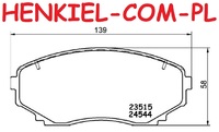Klocki hamulcowe ATE 13.0460-5606.2 - MAZDA CX-7 (ER) CX-9 (TB) - OŚ PRZEDNIA