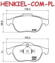 Tarcze hamulcowe wentylowane MIKODA 1753 + KLOCKI CERAMICZNE QAURO QP2260C - RENAULT LAGUNA II (BG0/1_) LAGUNA II Grandtour (KG0/1_) ESPACE IV (JK0/1_) - OŚ PRZEDNIA