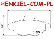 Tarcze hamulcowe pełne MIKODA 0309 + KLOCKI MIKODA 70309 - FIAT CINQUECENTO SEICENTO / 600 PANDA PUNTO - OŚ PRZEDNIA