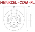 Tarcza hamulcowa pełna MIKODA 0842 - HONDA ACCORD VII (CL, CM) - OŚ TYLNA