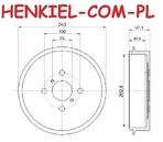 Bęben hamulcowy MIKODA 9419 - DAIHATSU CHARADE VIII TOYOTA YARIS (_P9_) YARIS (_P13_) - OŚ TYLNA