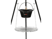 GRILL TRÓJNÓG RUSZT KOCIOŁEK OGRODOWY OGNISKOWY WISZĄCY OGNISKO 6l 49cm LUND 99933