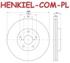 Tarcze hamulcowe wentylowane MIKODA 2264 + KLOCKI FERODO FDB4136 - TOYOTA AURIS (_E15_) AURIS (_E18_) MIRAI (JPD1_) PRIUS C (NHP10_) PRIUS PLUS (_W4_) RAV 4 III (_A3_) RAV 4 IV (_A4_) - OŚ PRZEDNIA