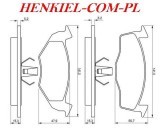 KLOCKI HAMULCOWE MIKODA 70205 - SEAT CORDOBA IBIZA II  III  VW GOLF III POLO VENTO - OŚ PRZEDNIA