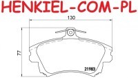 Klocki hamulcowe QUARO QP5487 - MITSUBISHI CARISMA (DA_) CARISMA Sedan (DA_) VOLVO S40 I (644) V40 Kombi (645) - OŚ PRZEDNIA