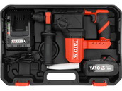 MŁOTOWIERTARKA SDS+ BEZSZCZOTKOWA + ŁADOWARKA + AKU 4AH 18V YATO YT-827721