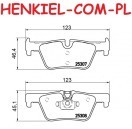 Klocki hamulcowe SAMKO 5SP1741 - BMW 1 (F20,F21) 2 (F22,F87,F23) 3 (F30,F34,F35,F80,F31) 4 (F32,F33,F82,F83,F36) - OŚ TYLNA