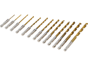 ZESTAW WIERTEŁ WIERTŁO DO METALU HSS HEX 1/4