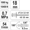 NITOWNICA PNEUMATYCZNA 2,4-5mm YATO YT-36171