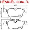 Klocki hamulcowe FERODO FDB5241  - VOLVO S90 II (234) V90 II Kombi (235, 236) V90 II Cross Country (236) V60 II (225, 227) V60 II Cross Country (227) XC60 II (246) S60 III (224) - OŚ TYLNA