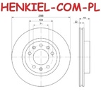 Tarcze hamulcowe wentylowane MIKODA 0581 + KLOCKI MIKODA 71728 - PEUGEOT 308 II 308 II SW - OŚ PRZEDNIA