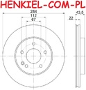 Tarcza hamulcowa wentylowana MIKODA 1419 - MERCEDES-BENZ KLASA C (W202) KLASA C T-Model (S202) - OŚ PRZEDNIA