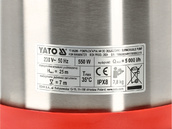 POMPA ZATAPIALNA DO WODY DESZCZÓWKI Z PŁYWAKIEM INOX 5000 l/h 550W YATO YT-85286