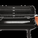KLASYCZNY GRILL WĘGLOWY Z PÓŁKAMI, CHROMOWANY RUSZT ROŻEN 53X33 LUND 99911 