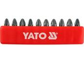 KOŃCÓWKI WKRĘTAKOWE BITY PZ2x25mm 10szt. YATO YT-0471