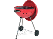 GRILL WĘGLOWY OKRĄGŁY 54CM CZERWONY CHROMOWANY RUSZT ROŻEN YATO YG-20304 
