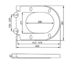 UNIWERSALNA WOLNOOPADAJĄCA WYPINANA DESKA WC 2w1 ANTYBAKTERYJNA PP-D + NAKŁADKA DLA DZIECI FALA 75472
