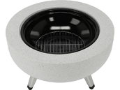 PALENISKO OGRODOWE STALOWE RUSZT GRILL STOLIK OGRODOWY - IMITACJA NATURALNEGO KAMIENIA 3w1 LUND 99718