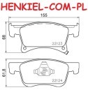 Tarcze hamulcowe wentylowane MIKODA 0353 + KLOCKI MIKODA 70353 - OPEL ADAM CORSA E CORSA E Van - OŚ PRZEDNIA