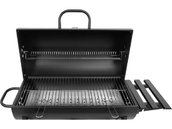 GRILL WĘGLOWY Z POKRYWĄ CHROMOWANY RUSZT 71X35 ROŻEN LUND 99900 