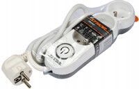 PRZEDŁUŻACZ LISTWA ZASILAJĄCA 3 GNIAZDA Z UZIEMIENIEM WYŁĄCZNIK 1,5M 1,5MM2 STHOR 72350 