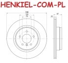 Tarcza hamulcowa wentylowana MIKODA 0450 - BMW 3 (E90,E91,E92,E93) X1 (E84) - OŚ TYLNA