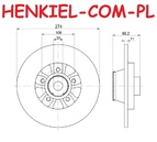 Tarcze hamulcowe pełne z łożyskiem i pierścieniem ABS MIKODA 1772L + KLOCKI MIKODA 71772 - MERCEDES-BENZ CITAN (415) RENAULT KANGOO (KW0/1_ , FW0/1_) - OŚ TYLNA