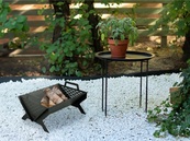 PALENISKO OGRODOWE STALOWE SKŁADANE C7 OGNISKO GRILL 50x35x27cm LUND 99708