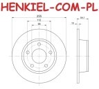 Tarcze hamulcowe pełne MIKODA 0263 + KLOCKI MIKODA 70217 - AUDI A6 (4B2, C5) A6 Avant (4B5, C5) - OŚ TYLNA