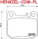 Tarcze hamulcowe pełne MIKODA 1460 + KLOCKI QUARO QP7365C ceramiczne - MERCEDES KLASA M (W163) - OŚ TYLNA