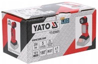 LATARKA LAMPKA AKUMULATOROWA LED SAM KORPUS (BODY) Z RUCHOMĄ GŁOWICĄ  2w1 18V 2,5W 250lm YATO YT-829691