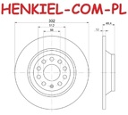 Tarcze hamulcowe pełne MIKODA 0274 + KLOCKI MIKODA 70274 - AUDI A6 (4F2,C6) A6 Avant (4F5,C6) - OŚ TYLNA
