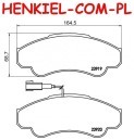 Klocki hamulcowe BREMBO P23092 - FIAT DUCATO CITROEN JUMPER PEUGEOT BOXER - OŚ PRZEDNIA 