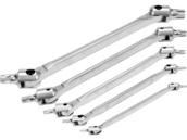 ZESTAW KLUCZY TRZEPIENIOWYCH TORX Z PRZEGUBEM T15-T55 5szt. YATO YT-05320