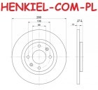 Tarcza hamulcowa pełna MIKODA 0540 GT - CITROEN BERLINGO FIRST (M, MF, GJK, GFK) C-ELYSEE C2 (JM_) C2 ENTERPRISE (JG_)  C3 I (FC_, FN_) C3 II (SC_) C4 CACTUS PEUGEOT PARTNER (5, 5F) 301 - OŚ PRZEDNIA