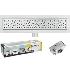 ODPŁYW LINIOWY BRODZIK NAPO 80 CM DEKORACYJNY NISKI SYFON FALA 75379