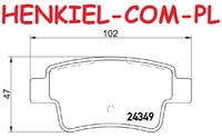 Tarcze hamulcowe pełne MIKODA 0372  + KLOCKI  SAMKO 5SP1224 - FIAT GRANDE PUNTO (199) PUNTO (199) PUNTO EVO (199) PUNTO Van (199) - OŚ TYLNA